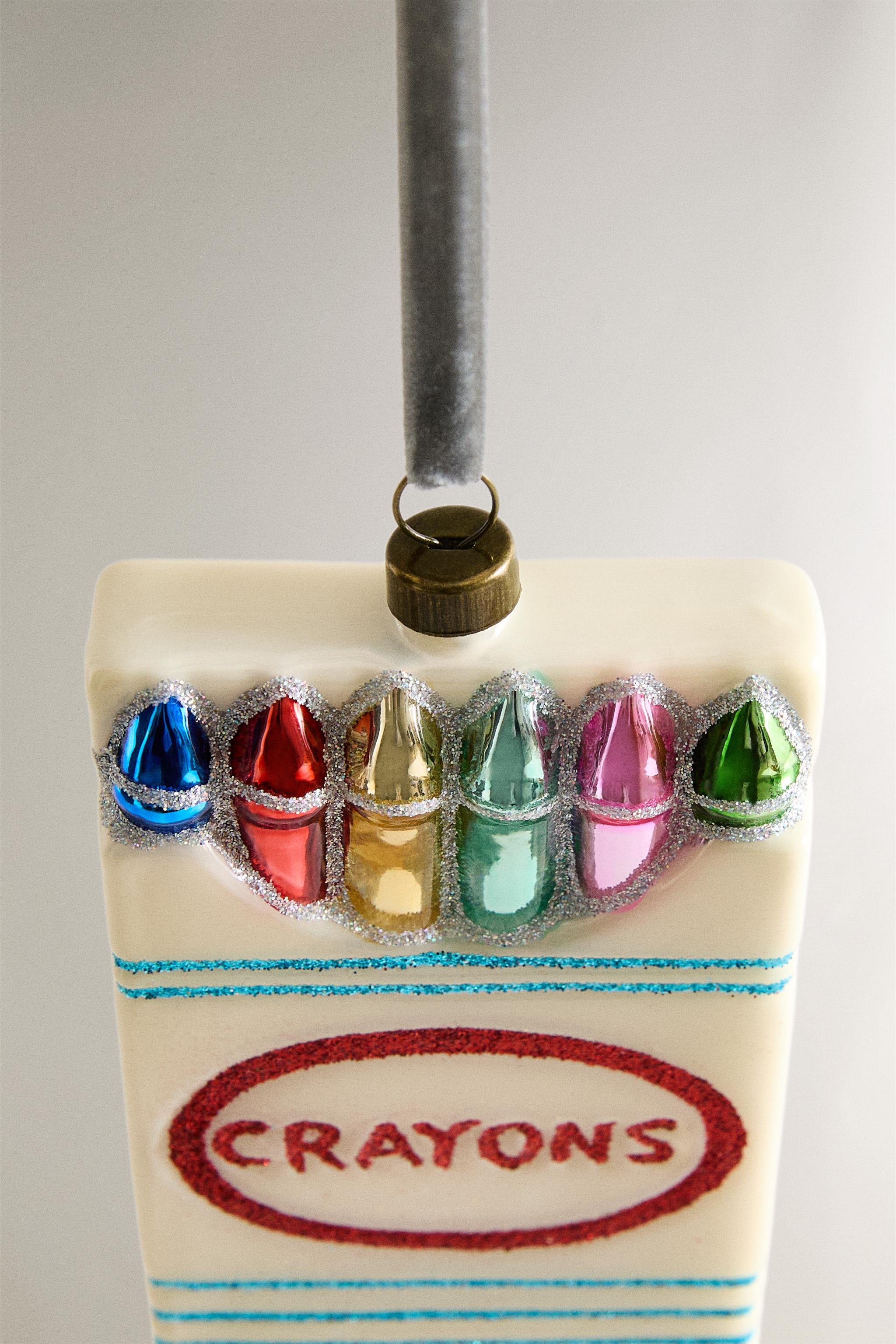 DÉCORATION SAPIN BOÎTE CRAYON NOËL